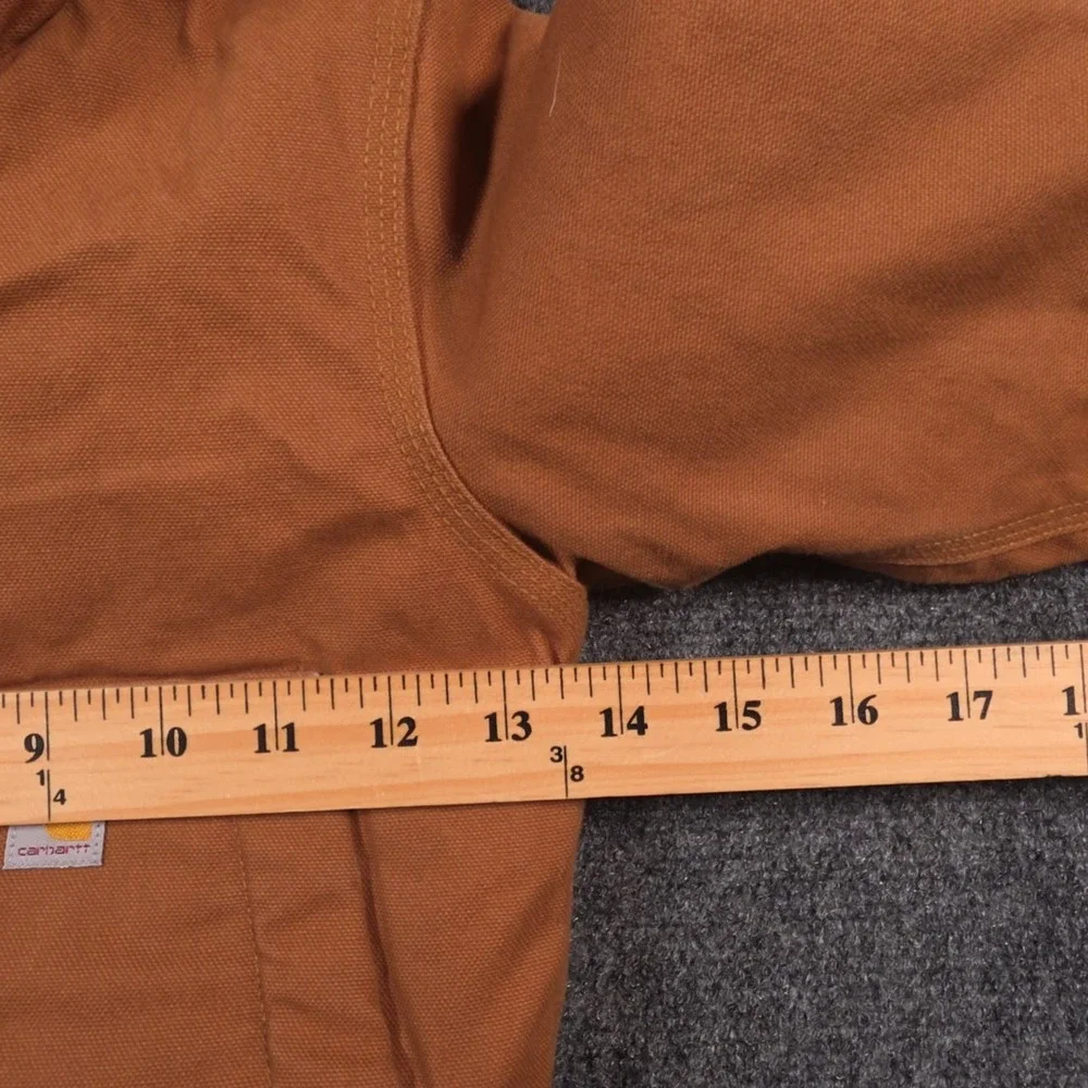 Carhartt Duck Canvas Hooded Jacket Toddler 24 Months Brown Insulated Full Zip